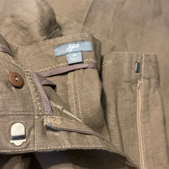 SOLD** Sz 10 J Jill 100%  Linen wide leg cropped - Picture 11 of 12